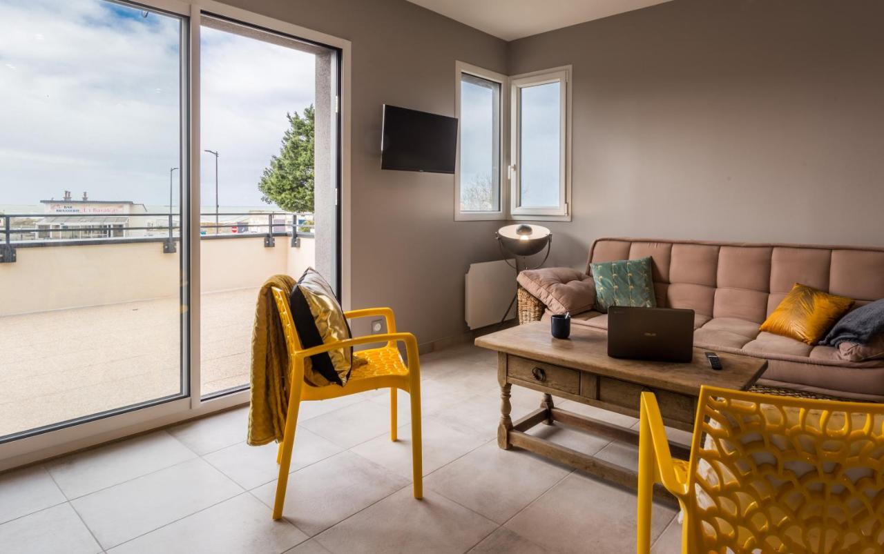 Tribord, Appt Avec Terrasse Et Vue Mer, Parking Saint-Côme-de-Fresné Eksteriør billede