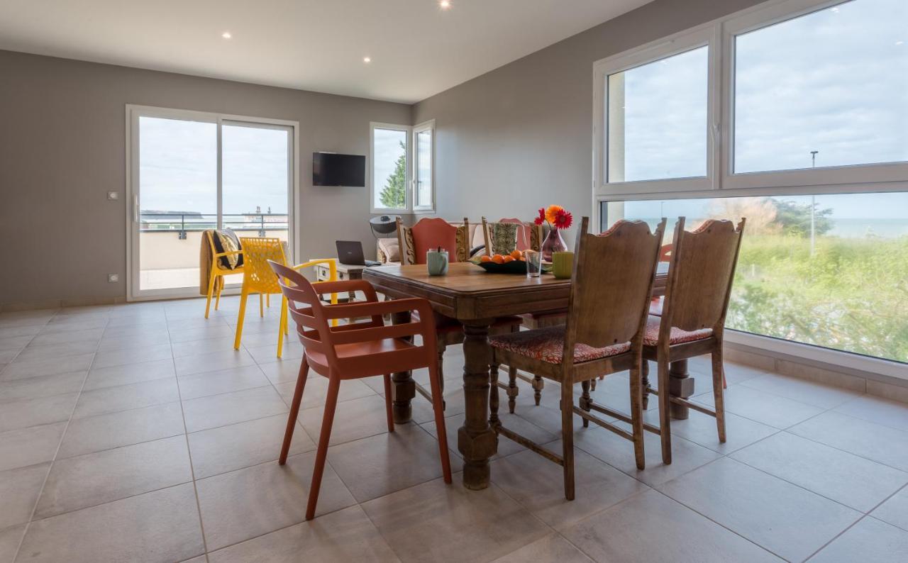 Tribord, Appt Avec Terrasse Et Vue Mer, Parking Saint-Côme-de-Fresné Eksteriør billede